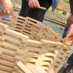 Teamevent, Firmenevent, Incentive, Rahmenprogramm, Mega-Xylo, Bauprojekt, Holzbausteine